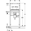 Geberit Duofix Element für Waschtisch, 112 cm,...