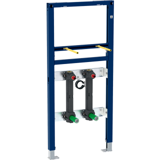 Geberit Duofix Element für Waschtisch, 112 cm, Standarmatur, mit zwei Wasser.