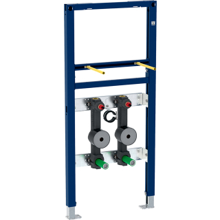 Geberit Duofix Element für Waschtisch, 112 cm, Standarmatur, mit zwei Wasserz.