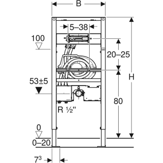 111.069 DUOFIX WT-Element für UP WT-Wandarm. ONE