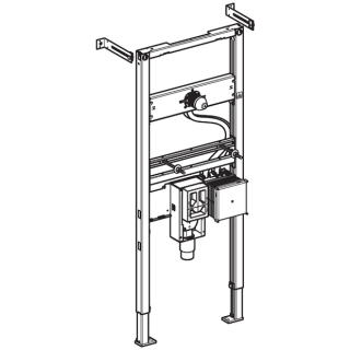 Montageelement Geberit DUOFIX für Waschtisch, Bauhöhe 98/82 cm