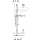 Geberit Duofix Element für Waschtisch, 82-98 cm, Standarmatur