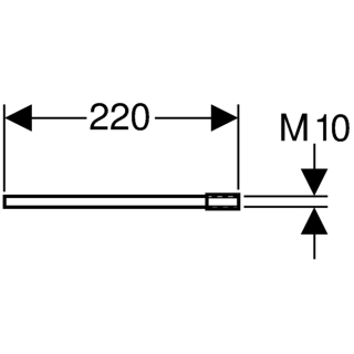 Verlängerung für Bausatz Vorwand-Montage