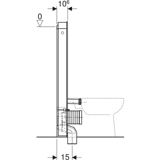 Geberit Monolith WC114 Stand-WC Glas weiss 131033