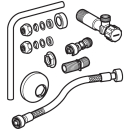 Wasseranschluss-Garnitur MONOLITH für Anschluss...