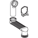 Etagenbogen MONOLITH für Wand WC, Anschluss an...