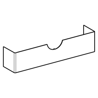 Abdeckung unten Geb. MONOLITH für Wand-und Standbidet, mittelgrau