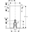 Geberit Monolith Plus WC101 Stand-WC Glas weiss 131203