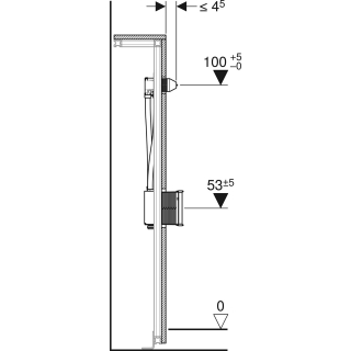 GIS Armaturenplatte für UP Absperrventil 461054001