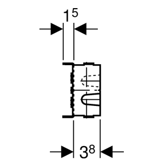 GIS Armaturenplatte Mepla für Armaturenanschlüsse 461743001