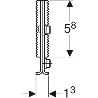 GIS Vorwandsystem Wandbidet-Element 461531001
