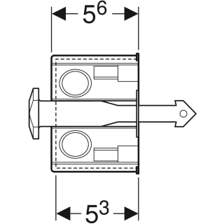 Geberit Rohbauset mit UP-Dose, für GA 244999