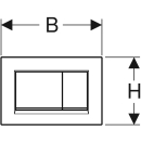 Betätigungsplatte SIGMA30 2-Mengen-Spülung,...