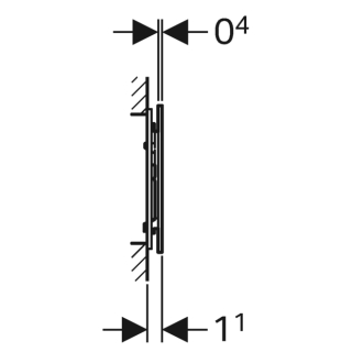 Betätigungsplatte Geberit Sigma 70 115620/ Glas weiss