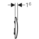 Betätigungsplatte KAPPA20 2-Mengen-Spülung,...