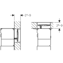 Betätigungsplatte OMEGA 60 schwarz