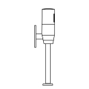 IR-Urinalsteuerung ECOSAN chrom, 9 V