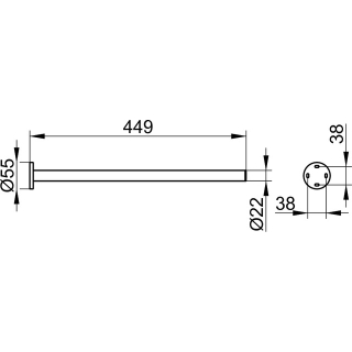 Handtuchhalter PLAN Ausladung 450 mm