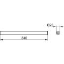 Handtuchhalter 1-arm REVA starr, Ausladung 340 mm, chrom