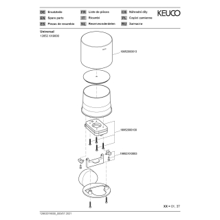 Flüssigseifenspender REVA Kristall-Glas matt, chrom