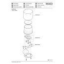 Flüssigseifenspender REVA Kristall-Glas matt, chrom
