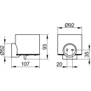 Flüssigseifenspender REVA Kritsall-Glas matt, schwarz