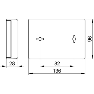 Hygienebeutelspender ABS-Kunststoff, silber elox.