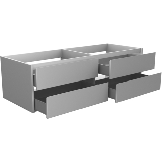 Waschtischunterschrank Optima P B 1600 mm, H 450 mm, T 530 mm