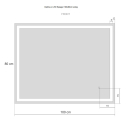 Lichtspiegel Optima L 1.2 1000x800 mm