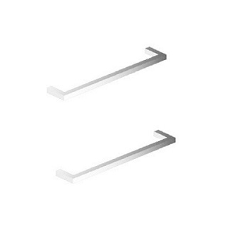 Griffset Optima L 1.2 eckig, 2 Stück, chrom