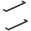 Griffset Optima L 1.2 eckig, 2 Stück, schwarz matt