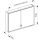 Spiegelschrank DIAMANT ALVA B 800 mm, H 735 mm, T 165 mm