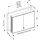 Spiegelschrank DIAMANT ALVA B 900 mm, H 735 mm, T 165 mm