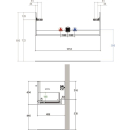 WT-Unterschrank SMARAGD GREEN UP, B 1150 x T 490 x H 405 mm