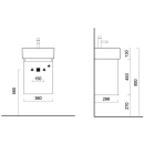 WT-Unterschrank SMARAGD PREMIUM PLUS B 360 x T 300 x H...