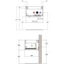 WT-Unterschrank SMARAGD PREMIUM PLUS B 760 x T 445 x H...