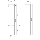 Hochschrank SMARAGD PREMIUM PLUS B 350 x T 300 x H 1650 mm