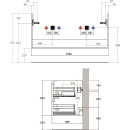 WT-Unterschrank SMARAGD SFERA, B 1220 x T 485 x H 550 mm