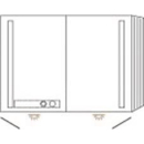 Spiegelschrank VERITY LINE B 1000 mm, H 750 mm, T 173 mm