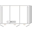 Spiegelschrank VERITY LINE B 1200 mm, H 750 mm, T 173 mm
