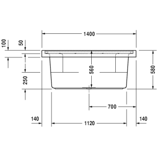 Whirlpool BLUE MOON weiss, 1400x1400x580 mm, Einbauversion