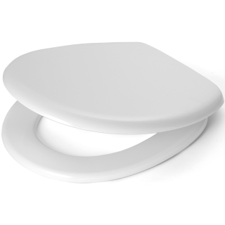 WC-Sitz mit Deckel Optima Z mit Edelstahlbefestigung, weiss