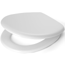 WC-Sitz mit Deckel Optima Z mit Edelstahlbefestigung, weiss