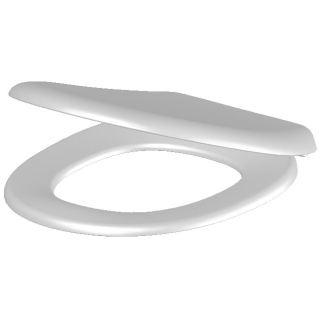 WC-Sitz mit Deckel Optima Z [2] mit Absenkautomatik, abnehmbar, weiss