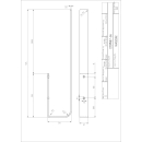 Handtuchhalter offen Optima X rein el., B505, Light Grey...