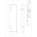 Handtuchhalter geschlossen Optima X rein el., B490, Fiery...