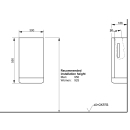Händetrockner PUBLIC weiss, 300 x 186 x 550 mm, AP