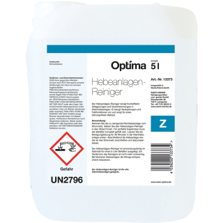 Hebeanlagenreiniger Optima Z 5 l Kanister