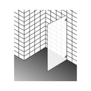 Badetuchstange LOFT schwarz, B 842 mm, Ausladung 54 mm