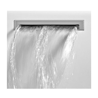 Wasserfall-Einlaufgarnitur Splash,h.Mitte,Abl.Mit.